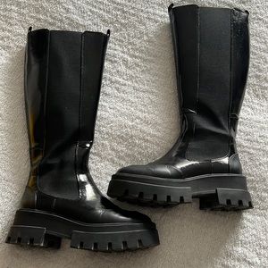 DESIGN LAB Tall Black Boots